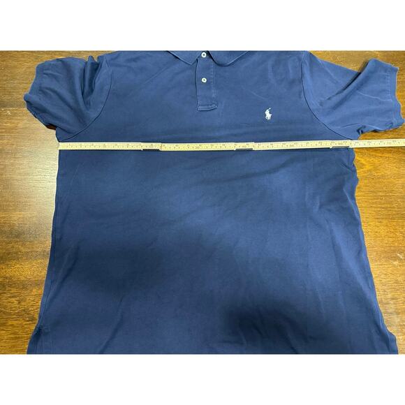 Polo Ralph Lauren Polo Men XLT Classic Preppy Twee Academia Small Pony Navy Blue - Picture 5 of 9
